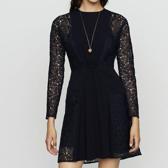 Maje
CREPE AND LACE DRESS - navy - Picture 2 of 7